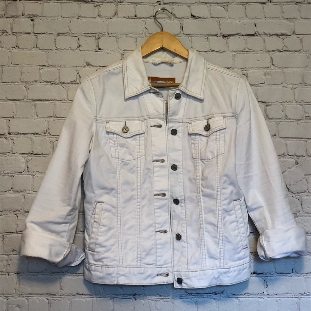 Gap white jean jacket